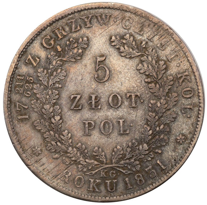 Powstanie Listopadowe. 5 złotych 1831, Warszawa